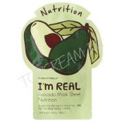 Одноразовая питательная маска с экстрактом авокадо TONY MOLY I’m Real Avocado Mask Sheet Nutrition - вид 1 миниатюра