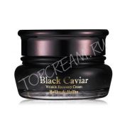 Ночной восстанавливающий крем для зрелой кожи HOLIKA HOLIKA Black Caviar Anti-Wrinkle Cream - вид 1 миниатюра