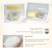 Маска на основе яичного белка для глубокого очищения и сужения пор SKINFOOD Egg White Pore Mask - вид 1 миниатюра