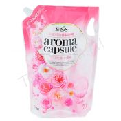 Кондиционер для белья с ароматом розы 2100 мл CJ LION Aroma Capsule Pink Rose Fabric Softener 2100ml