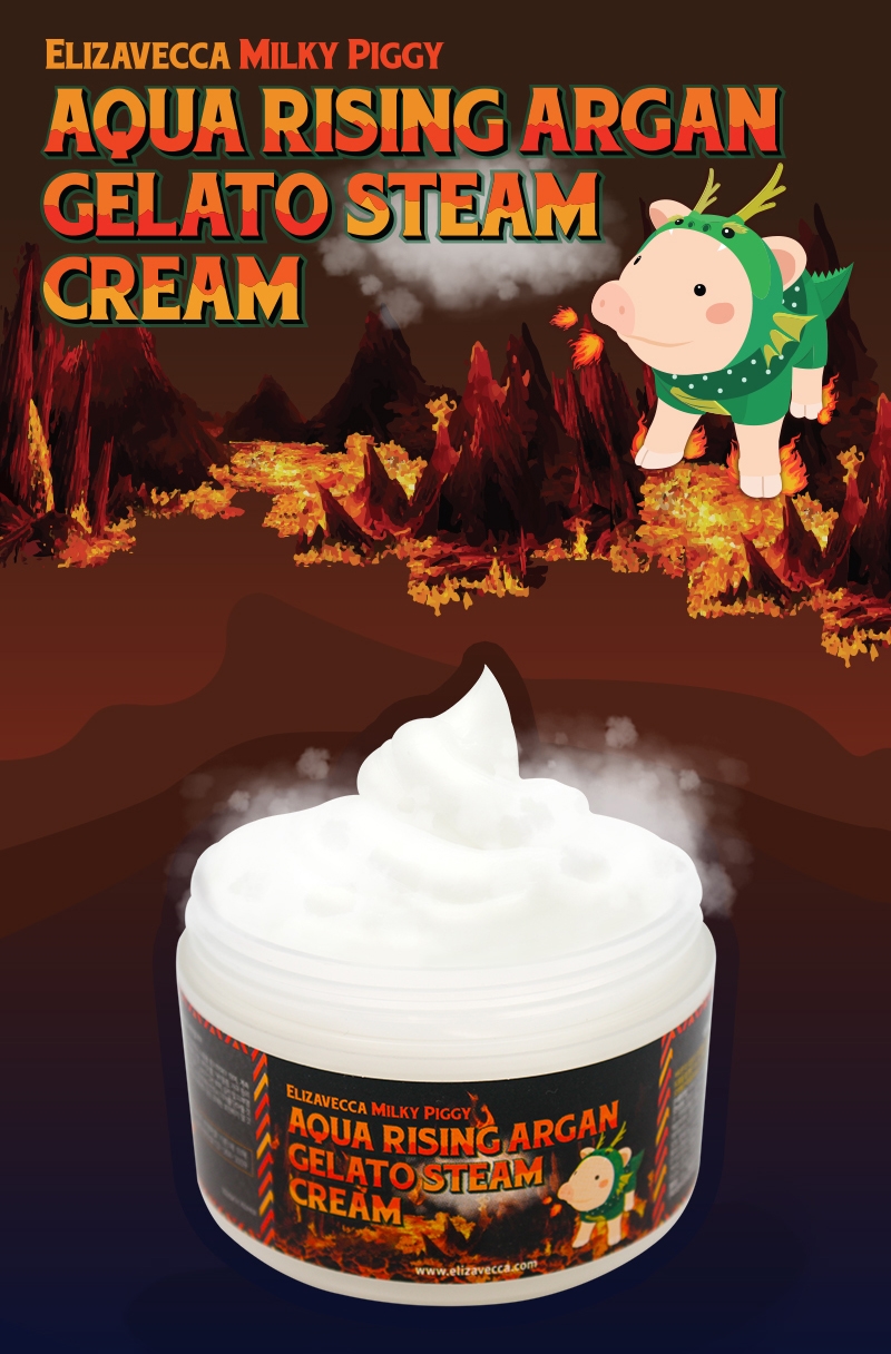 Milky piggy aqua rising argan gelato steam cream фото 9