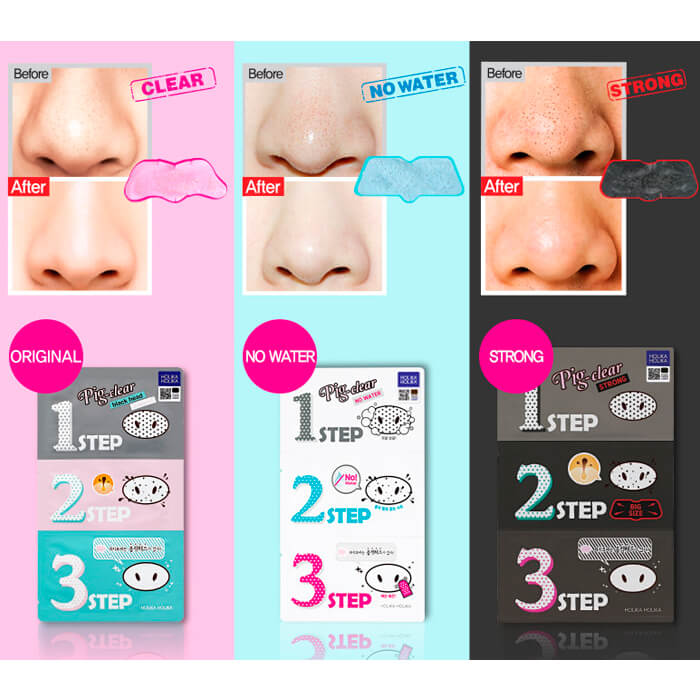 Holika Holika Pig-Clear Black Head 3-step Kit - No Water 3