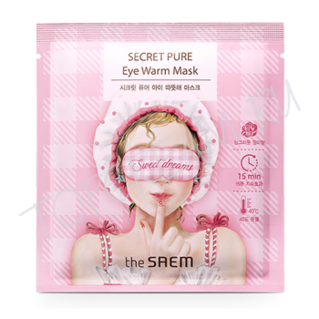Тепловая маска для глаз THE SAEM Secret Pure Eye Warm Mask Тепловая маска для глаз THE SAEM Secret Pure Eye Warm Mask