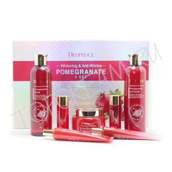 Набор антивозрастных средств с экстрактом граната DEOPROCE Whitening & Anti-Wrinkle Pomegranate 5 Set Набор антивозрастных средств с экстрактом граната DEOPROCE Whitening & Anti-Wrinkle Pomegranate 5 Set