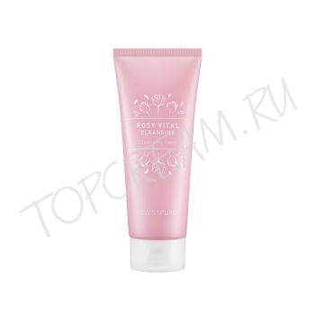 Очищающая пенка с экстрактами альпийских розовых цветов SWISSPURE Rosy Vital Cleansing Foam Очищающая пенка с экстрактами альпийских розовых цветов SWISSPURE Rosy Vital Cleansing Foam
