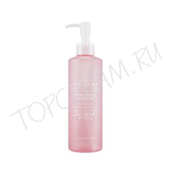 Гидрофильное масло с экстрактами альпийских розовых цветов SWISSPURE Rosy Vital Cleansing Oil Гидрофильное масло с экстрактами альпийских розовых цветов SWISSPURE Rosy Vital Cleansing Oil