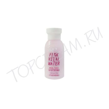 Увлажняющий тонер с розовой персиковой водой. Миниатюра ETUDE HOUSE Pink Vital Water Toner Miniature Увлажняющий тонер с розовой персиковой водой. Миниатюра ETUDE HOUSE Pink Vital Water Toner Miniature