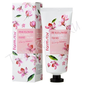 Крем для рук с экстрактом лепестков цветов FARMSTAY Pink Flower Blooming Hand Cream