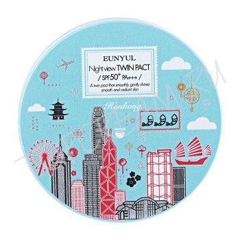 Компактная увлажняющая пудра со сменным блоком EUNYUL Night View Twin Pact SPF50 PA+++ Компактная увлажняющая пудра со сменным блоком EUNYUL Night View Twin Pact SPF50 PA+++