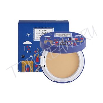 Компактная матирующая пудра со сменным блоком EUNYUL Je t'aime Twin Pact SPF50 PA+++ Компактная матирующая пудра со сменным блоком EUNYUL Je t'aime Twin Pact SPF50 PA+++