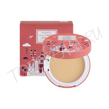 Компактная разглаживающая пудра со сменным блоком EUNYUL Queen's Twin Pact SPF50 PA+++ Компактная разглаживающая пудра со сменным блоком EUNYUL Queen's Twin Pact SPF50 PA+++