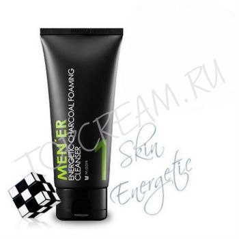 Мужская пенка для умывания MIZON MEN`ER Energetic Charcoal Foaming Cleanser