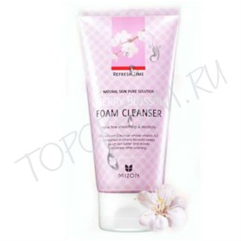 Пенка для умывания с сакурой MIZON Refresh Time Cherry Blossom Foam Cleanser