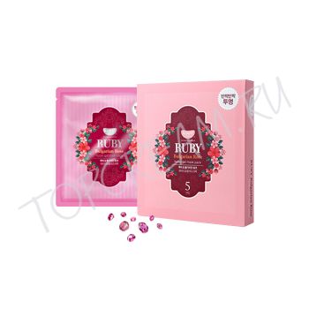 Гидрогелевая маска с рубиновой пудрой и розовым маслом, 5 шт. KOELF Ruby & Bulgarian Rose Hydro Gel Mask Pack Set Гидрогелевая маска с рубиновой пудрой и розовым маслом, 5 шт. KOELF Ruby & Bulgarian Rose Hydro Gel Mask Pack Set