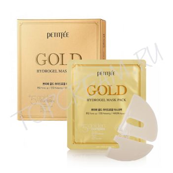 Золотая гидрогелевая маска, 5 шт. PETITFEE Gold Hydrogel Mask Pack Set Золотая гидрогелевая маска, 5 шт. PETITFEE Gold Hydrogel Mask Pack Set