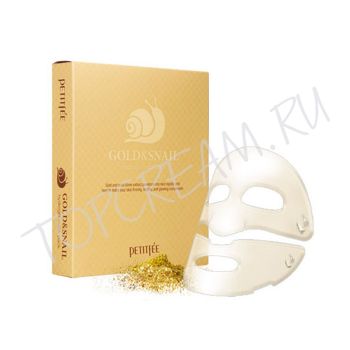 Гидрогелевая маска с золотом и улиточным муцином, 5 шт. PETITFEE Gold & Snail Hydrogel Mask Pack Set
