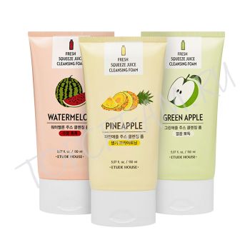 Очищающая пенка с фруктовыми соками ETUDE HOUSE Fresh Squeeze Juice Cleansing Foam
