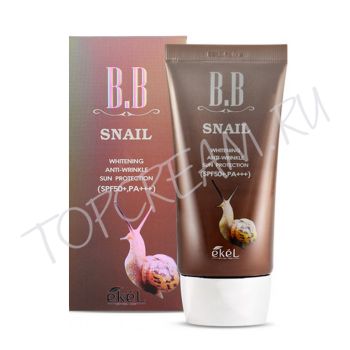 BB крем с улиточным муцином EKEL Snail B.B Cream SPF50+ PA+++