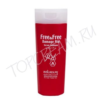 Шампунь-лечение против выпадения для окрашенных волос LION Free & Free Damage Aid Serum Shampoo For Color Treated Hair