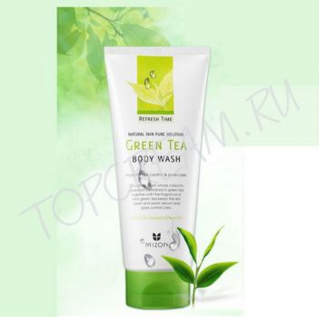 Гель для душа с экстрактом зеленого чая MIZON Refresh Time Green Tea Body Wash Гель для душа с экстрактом зеленого чая MIZON Refresh Time Green Tea Body Wash