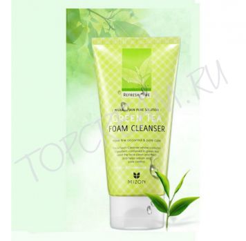 Пенка с зеленым чаем для умывания MIZON Refresh Time Green Tea Foam Cleanser Пенка с зеленым чаем для умывания MIZON Refresh Time Green Tea Foam Cleanser