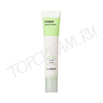Успокаивающий точечный крем c мадекасозидом THE SAEM Power Spot Madeca Cream