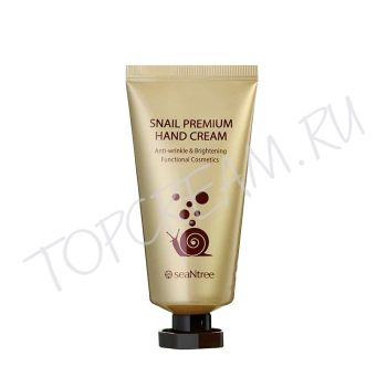 Омолаживающий премиум-крем с экстрактом улитки для кожи рук SEANTREE Snail Premium Hand Cream