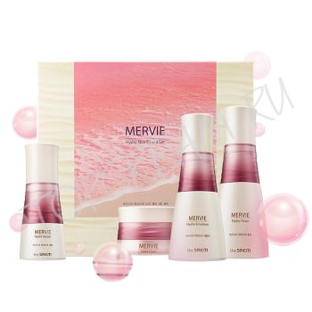 Набор из 4 увлажняющих средств с экстрактом красного планктона THE SAEM Mervie Hydra Skin Care 3 Set