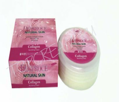 Питательный крем на основе коллагена(100гр) DEOPROCE Natural Skin Collagen Nourishing Cream