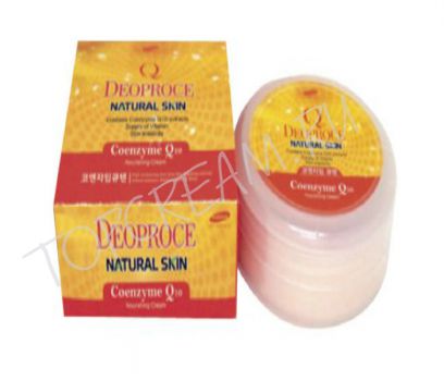 Питательный крем на основе коэнзима Q10(100гр) DEOPROCE Natural Skin Coenzyme Q10 Nourishing Cream