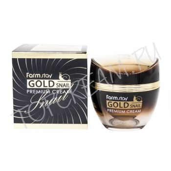 Премиум-крем с золотом и муцином улитки FARMSTAY Gold Snail Premium Cream