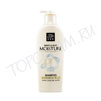 Увлажняющий шампунь для волос Гладкость и шелковистость MISE EN SCENE Smooth & Silky Moisture Shampoo 780 ml