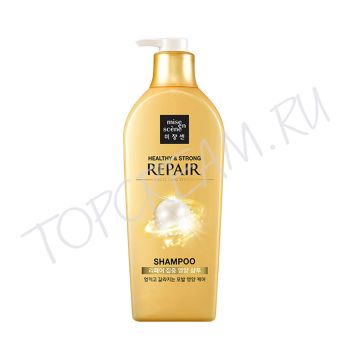 Восстанавливающий шампунь с протеинами сои MISE EN SCENE Healthy & Strong Repair Shampoo 780 ml