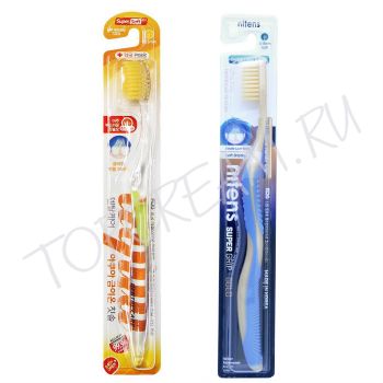Зубная щетка c наночастицами золота и сверхтонкой двойной щетиной DENTAL CARE Nano Gold Toothbrush Зубная щетка c наночастицами золота и сверхтонкой двойной щетиной DENTAL CARE Nano Gold Toothbrush