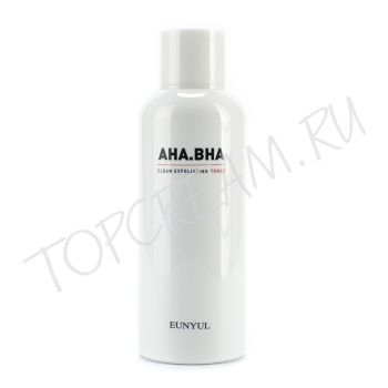 Отшелушивающий тонер с AHA и BHA кислотами для чистой кожи EUNYUL AHA.BHA Clean Exfoliating Toner Отшелушивающий тонер с AHA и BHA кислотами для чистой кожи EUNYUL AHA.BHA Clean Exfoliating Toner