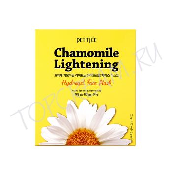 Осветляющая гидрогелевая маска с экстрактом ромашки PETITFEE Chamomile Lightening Hydrogel Face Mask