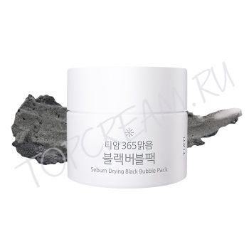 Пузырьковая маска для контроля жирности и очищения пор TIAM Sebum Drying Black Bubble Pack Пузырьковая маска для контроля жирности и очищения пор TIAM Sebum Drying Black Bubble Pack