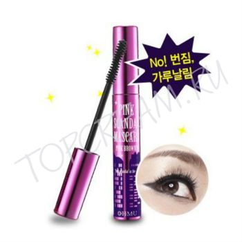 Удлиняющая и подкручивающая черная тушь MIZON Pink Scandal Mascara Удлиняющая и подкручивающая черная тушь MIZON Pink Scandal Mascara