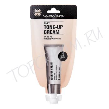 Ухаживающий тональный крем с розовым оттенком для лица VERACLARA Pinky Tone-Up Cream