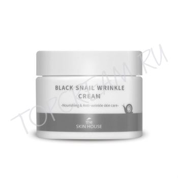 Питательный крем с коллагеном и муцином черной улитки THE SKIN HOUSE Black Snail Wrinkle Cream