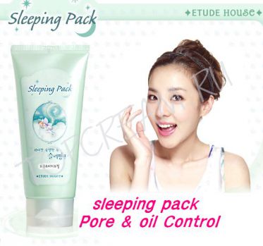 Ночная маска для лица контролирующая жирность кожи ETUDE HOUSE Sleeping Pack - Pore & Oil Control 120ml