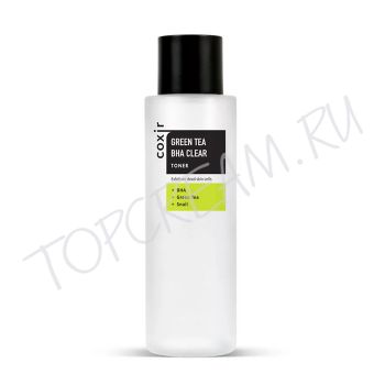 Очищающий тонер с зеленым чаем, BHA и муцином улитки COXIR Green Tea BHA Clear Toner Очищающий тонер с зеленым чаем, BHA и муцином улитки COXIR Green Tea BHA Clear Toner