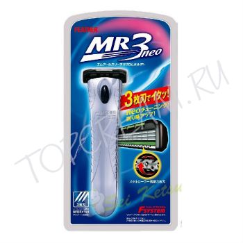 Мужской бритвенный станок с тройным лезвием FEATHER F-System MR3 Neo Razor