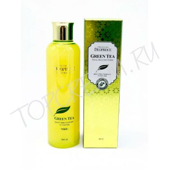 Тоник с экстрактом зеленого чая, 260 мл DEOPROCE Premium Green Tea Total Solution Toner 260 ml Тоник с экстрактом зеленого чая, 260 мл DEOPROCE Premium Green Tea Total Solution Toner 260 ml