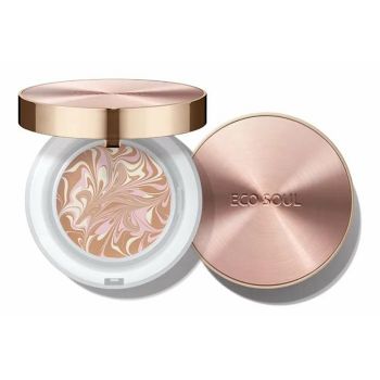 Компактная тональная основа-эссенция THE SAEM Eco Soul Essence Foundation Pact SPF50+ PA+++