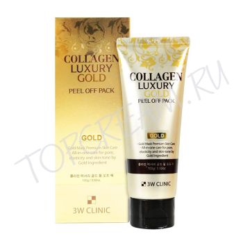 Маска-пленка с коллагеном и золотом 3W Clinic Collagen & Luxury Gold Peel Off Pack Маска-пленка с коллагеном и золотом 3W Clinic Collagen & Luxury Gold Peel Off Pack