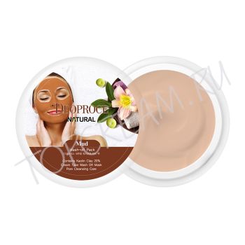Смываемая глиняная маска DEOPROCE Mud Wash-Off Pack