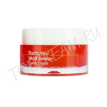 Антивозрастной питательный крем с экстрактом икры FARMSTAY Dr.V8 Solution Caviar Cream