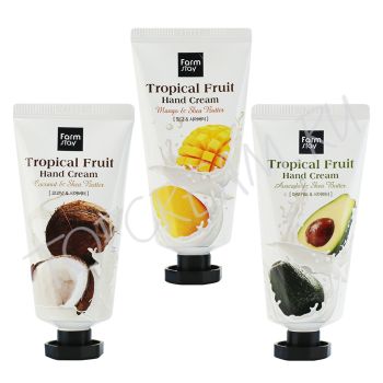 Крем для рук с маслом ши и тропическими фруктами FARMSTAY Tropical Fruit Hand Cream