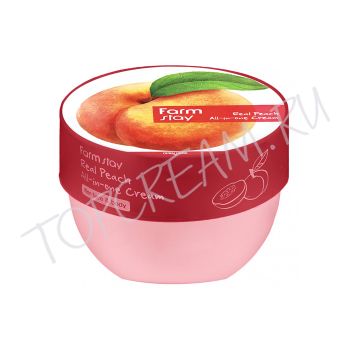 Крем для лица и тела с экстрактом персика FARMSTAY Real Peach All-in-One Cream